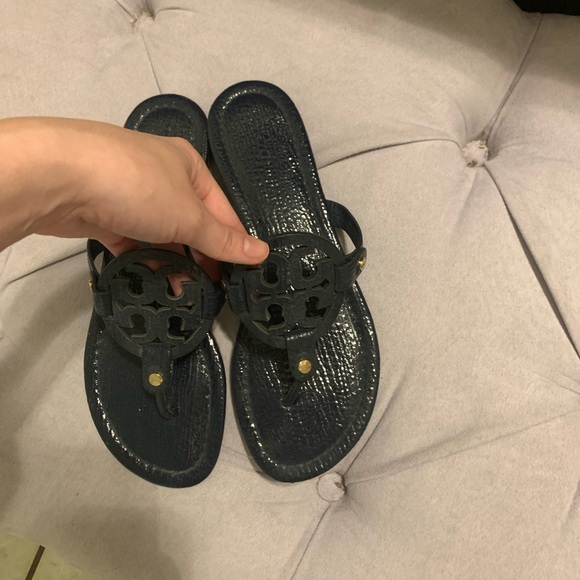 Tory Burch Shoes - Navy blue Tory Burch millers